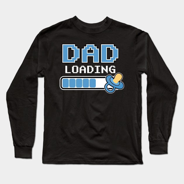 Dad Loading Boy Daddy Baby Birth Pregnant Long Sleeve T-Shirt by Kuehni